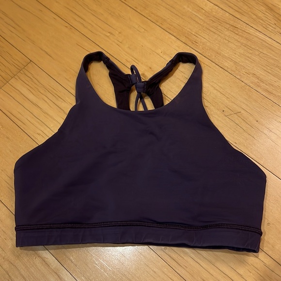 Lululemon High Neck Sports Bra Size 4 Purple - Picture 5 of 5